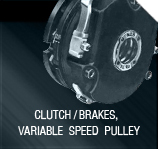 CLUTCH/BRAKES, VARIABLE SPEED PULLEY