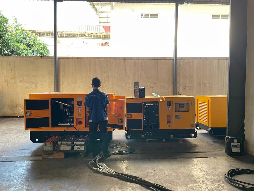 Pengecekan genset industri